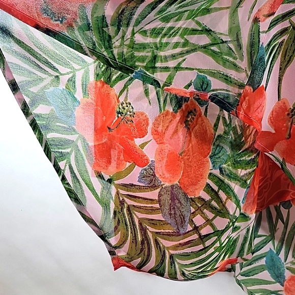 SARAH ARIZONA Asymmetrical Two Teir Floral Skirt Size XL - Picture 7 of 9